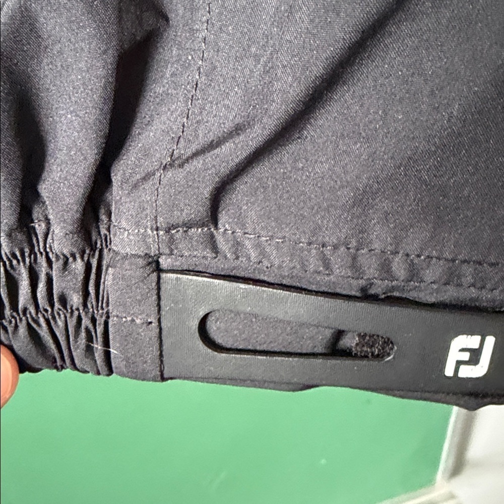 FootJoy DRYJOYS Convertible Arms Mens M Classic Black Windbreaker Golf - Picture 6 of 9